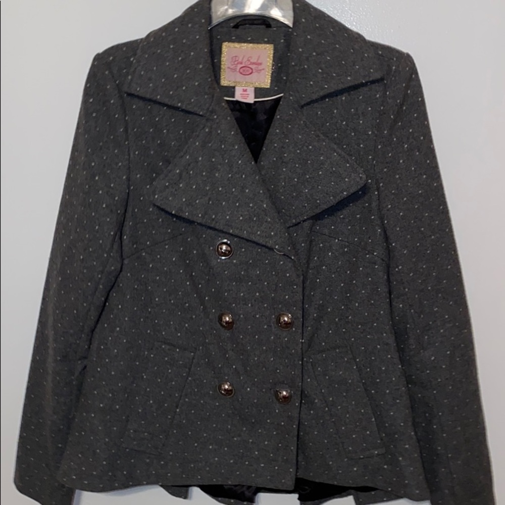 PINK ENVELOPE PEACOAT